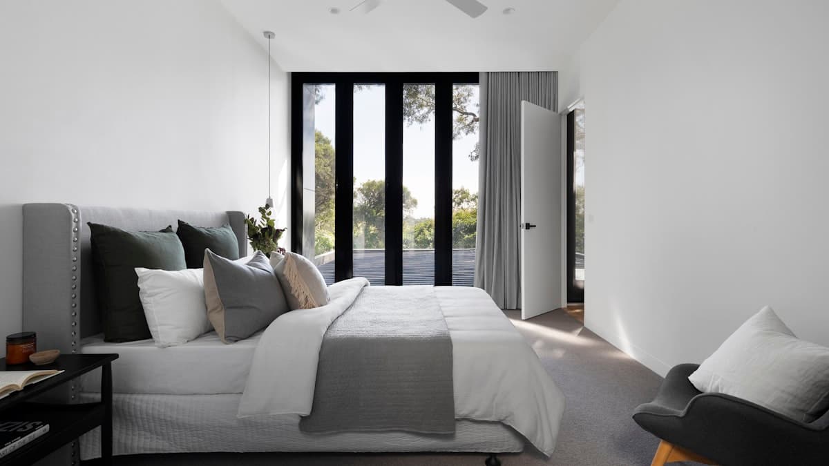Well-composed interior photo of a living room demonstrating proper framing and perspective