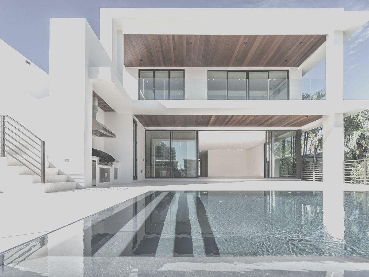 Luxury home exterior during daylight with flat lighting