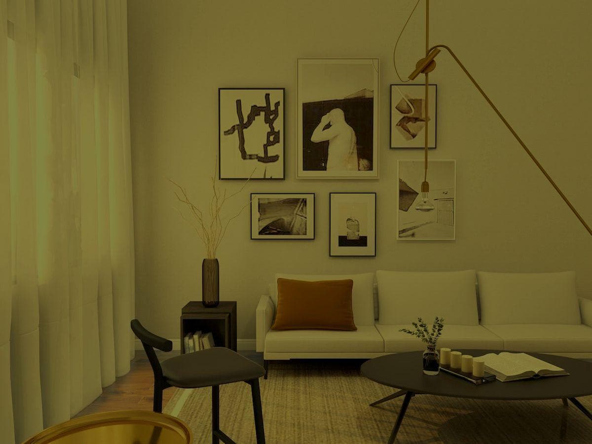 Poorly composed room photo showing only one flat wall