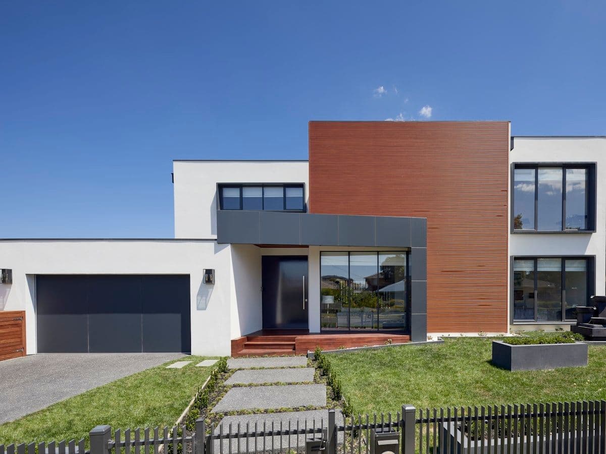 Same interior with balanced exposure showing both room detail and window view